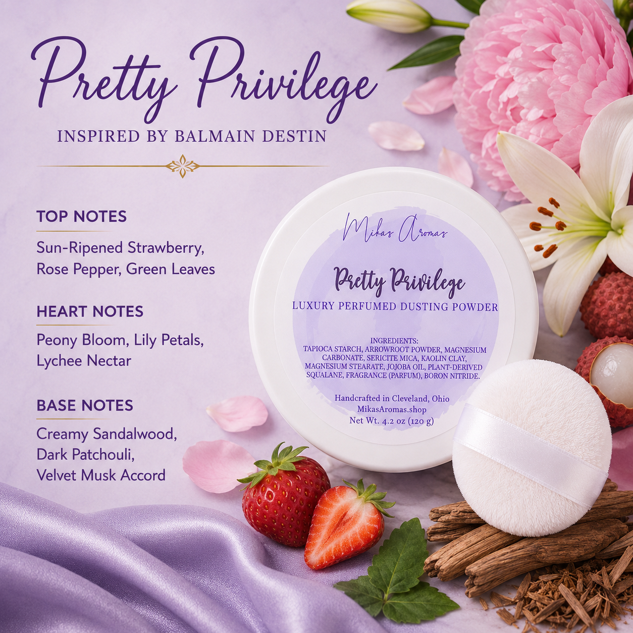 Pretty Privilege Luxury Perfumed Dusting Powder