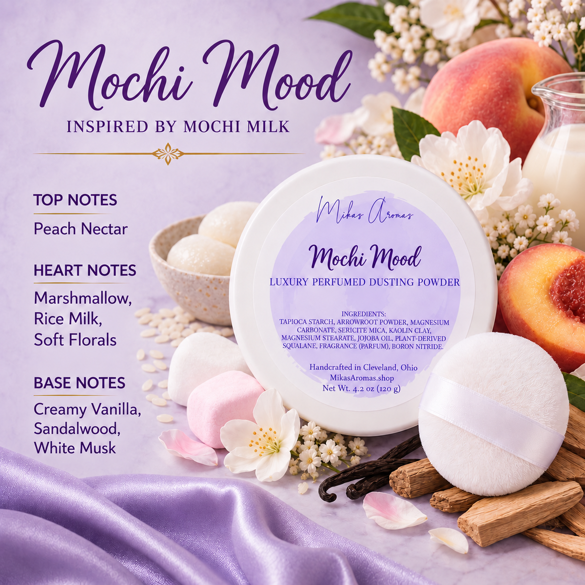 Mochi Mood Luxury Perfumed Dusting Powder