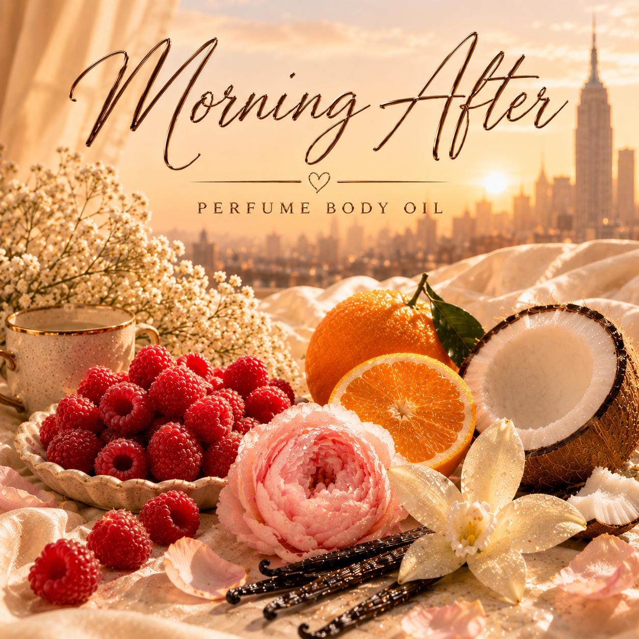 Morning After Perfume Body Oil – Peach Blossom Vanilla Musk Body Oil | Mikas Aromas 4 oz