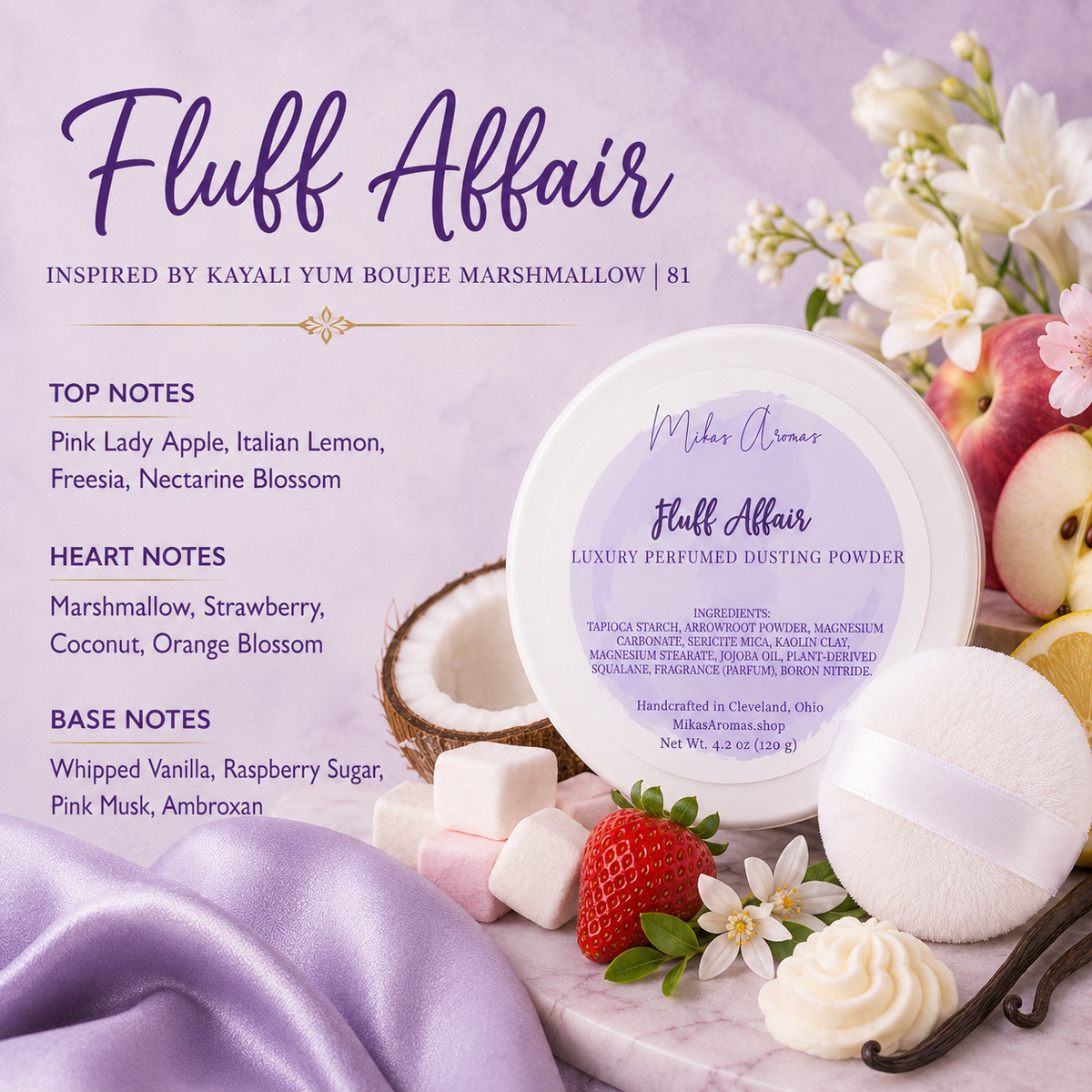 Fluff Affair Luxury Perfumed Dusting Powder