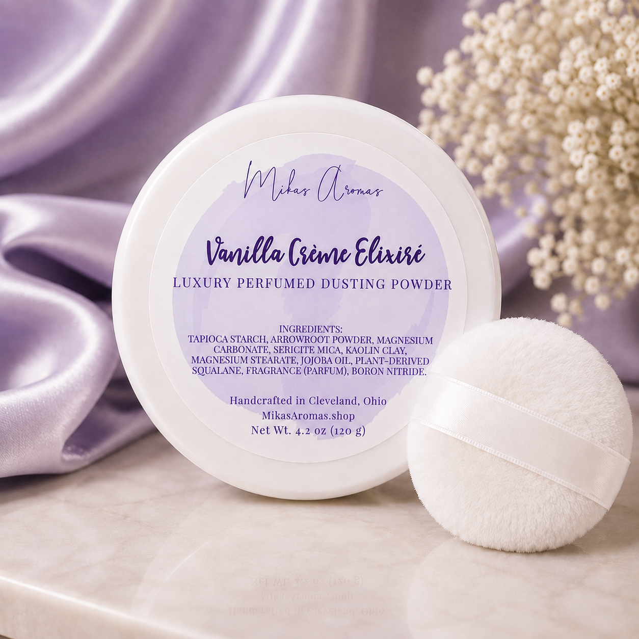 Vanilla Crème Elixiré Luxury Perfumed Dusting Powder