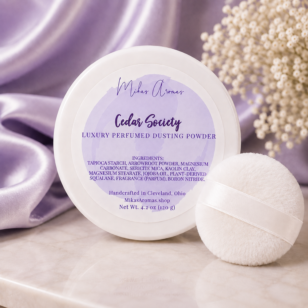 Cedar Society Luxury Perfumed Dusting Powder