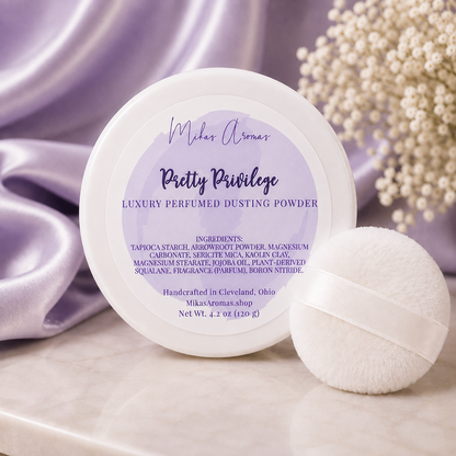 Pretty Privilege Luxury Perfumed Dusting Powder | Mikas Aromas