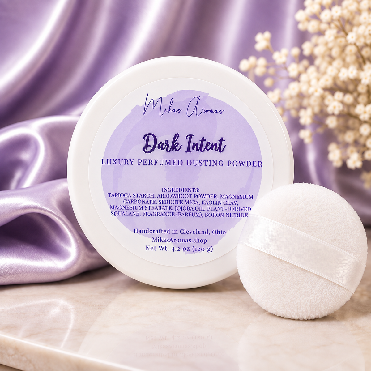 Dark Intent Luxury Perfumed Dusting Powder