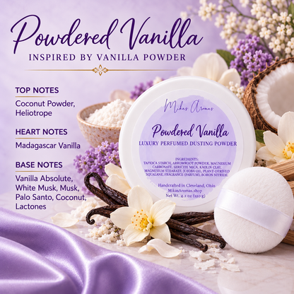 Powdered Vanilla Luxury Perfumed Dusting Powder