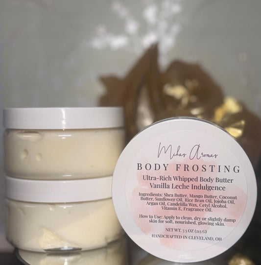 Vanilla Leche Indulgence | Whipped Body Butter | Luxe Body Frosting | Creamy Vanilla Caramel Moisturizing Cream