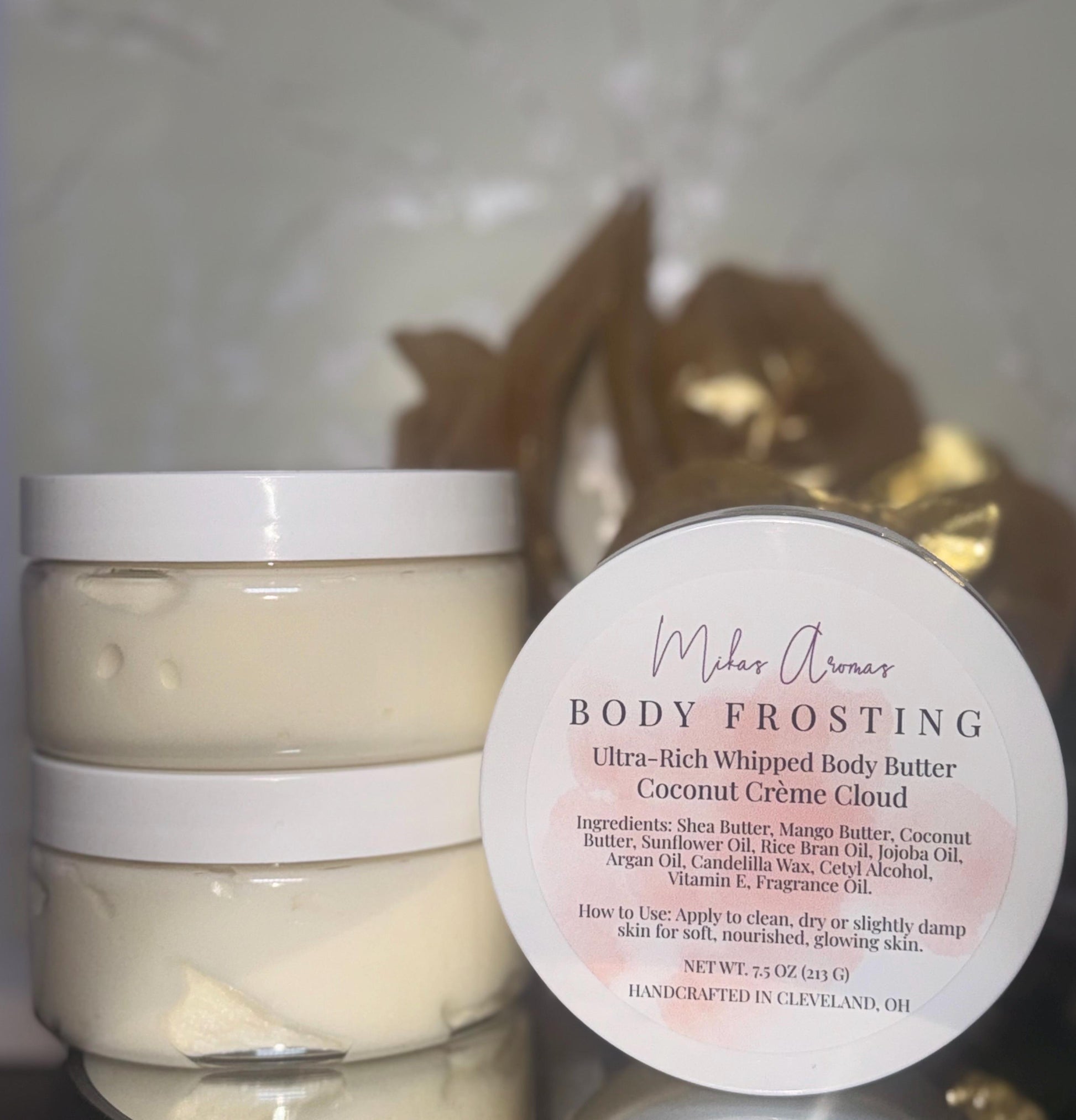 Coconut Crème Cloud | Whipped Body Butter | Luxe Body Frosting | Creamy Coconut Vanilla Moisturizing Skincare