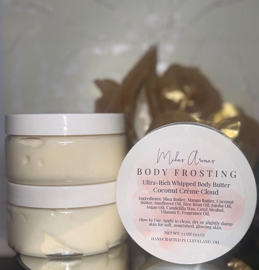 Coconut Crème Cloud | Whipped Body Butter | Luxe Body Frosting | Creamy Coconut Vanilla Moisturizing Skincare
