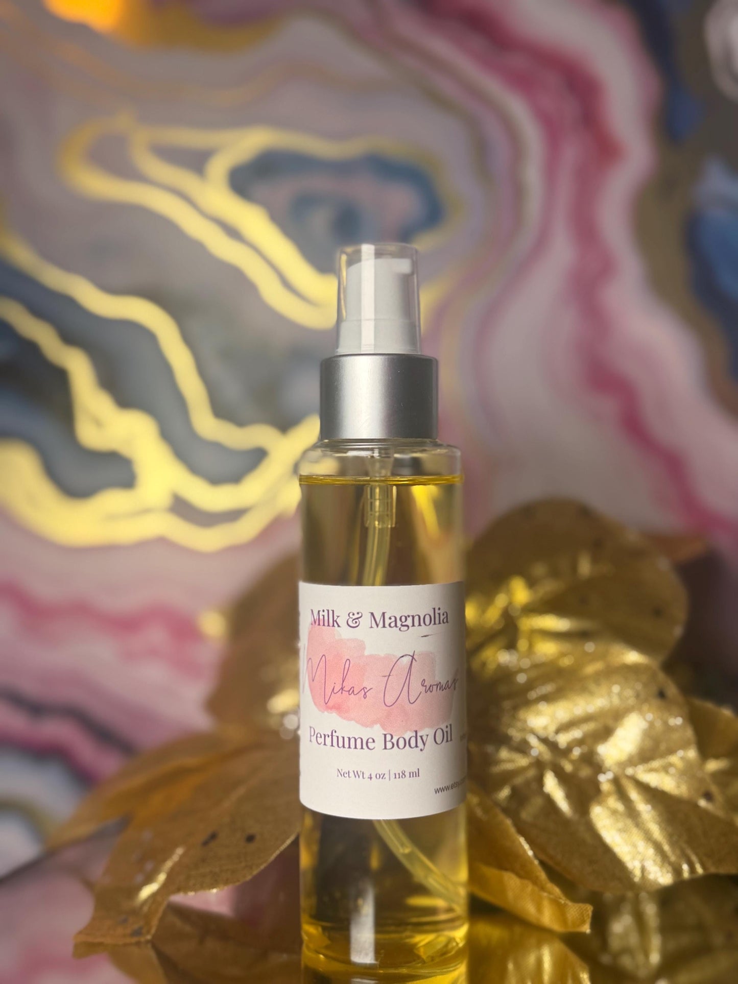 Milk & Magnolia Perfume Body Oil – Creamy Floral Milk Scented Body Oil | Mikas Aromas 4 oz