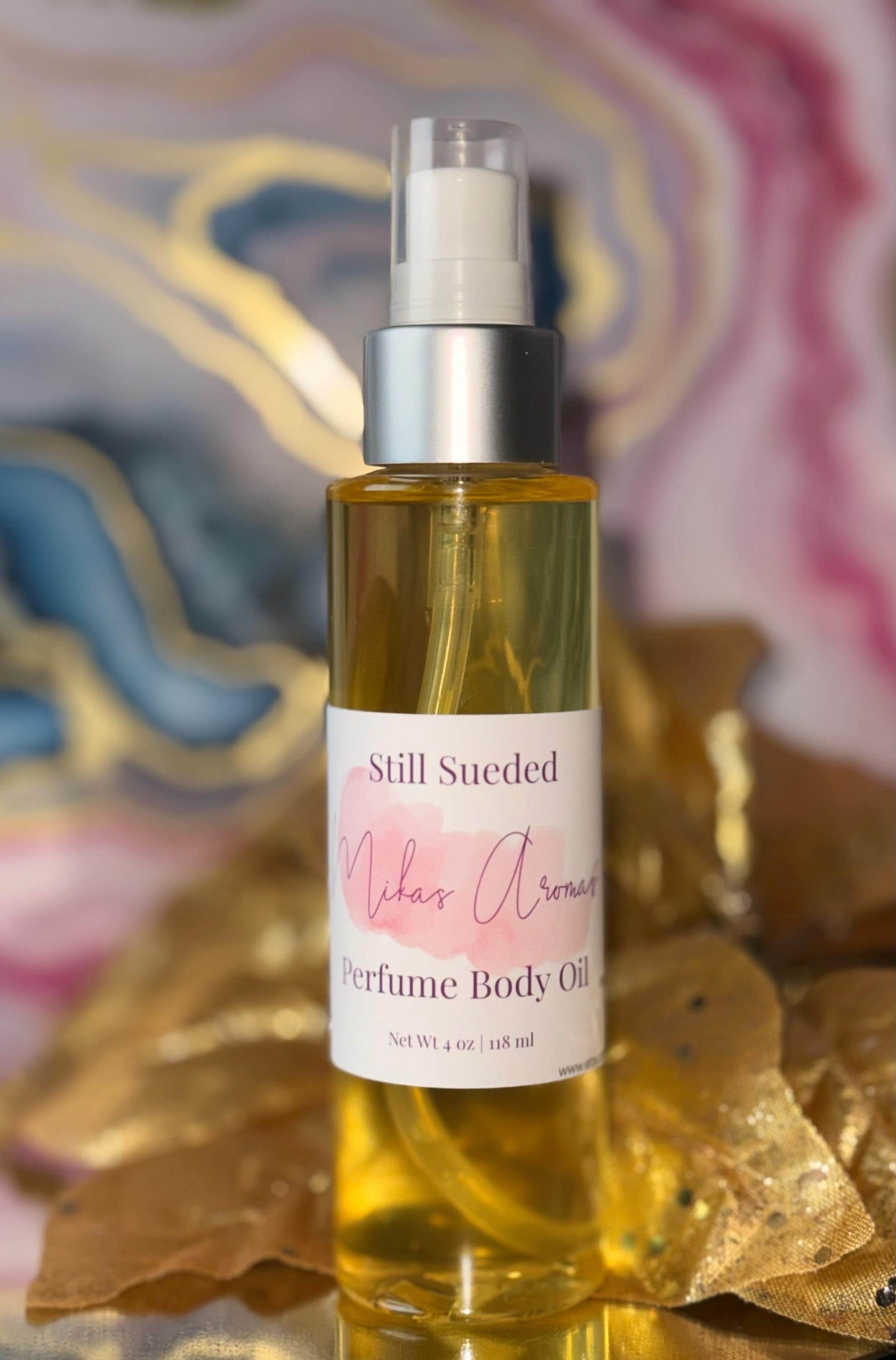 Still Sueded Perfume Body Oil – Warm Vanilla Suede Sandalwood Scented Body Oil | Mikas Aromas 4 oz