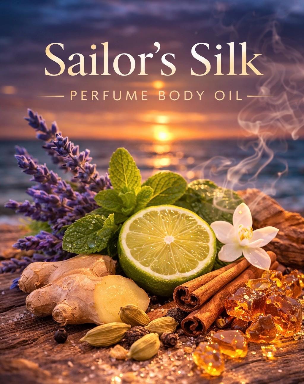 Sailor’s Silk Perfume Body Oil – Lavender Vanilla Tonka Bean Scented Body Oil | Mikas Aromas 4 oz