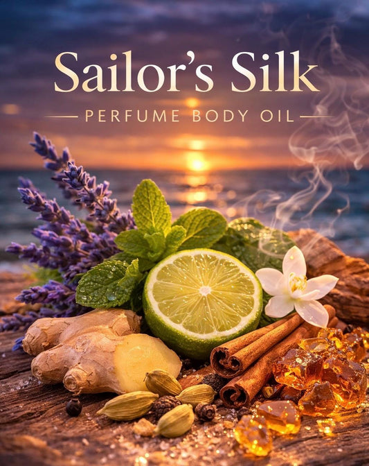 Sailor’s Silk Perfume Body Oil – Lavender Vanilla Tonka Bean Scented Body Oil | Mikas Aromas 4 oz