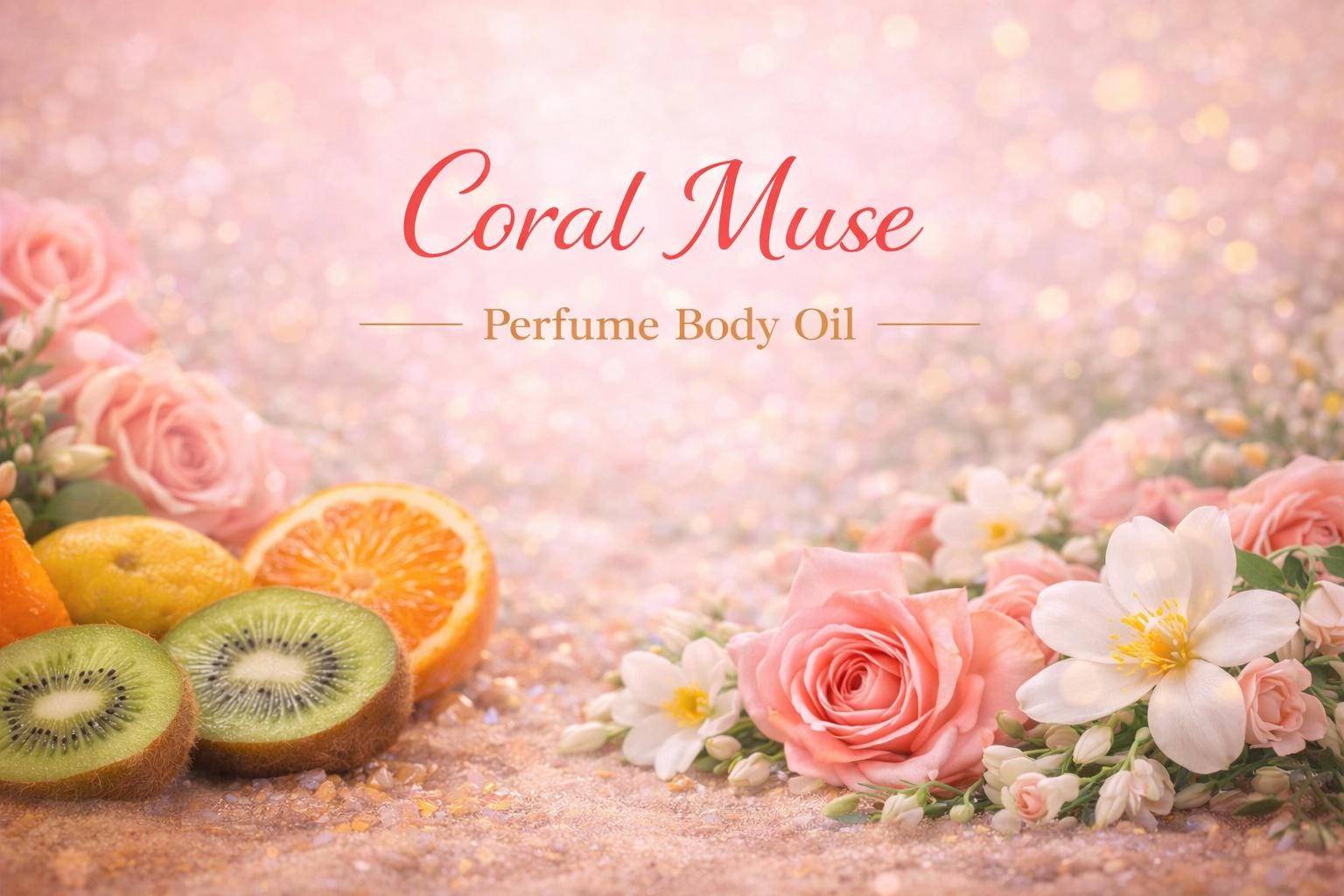 Coral Muse Perfume Body Oil – Citrus Floral Musk Scented Body Oil | Mikas Aromas 4 oz