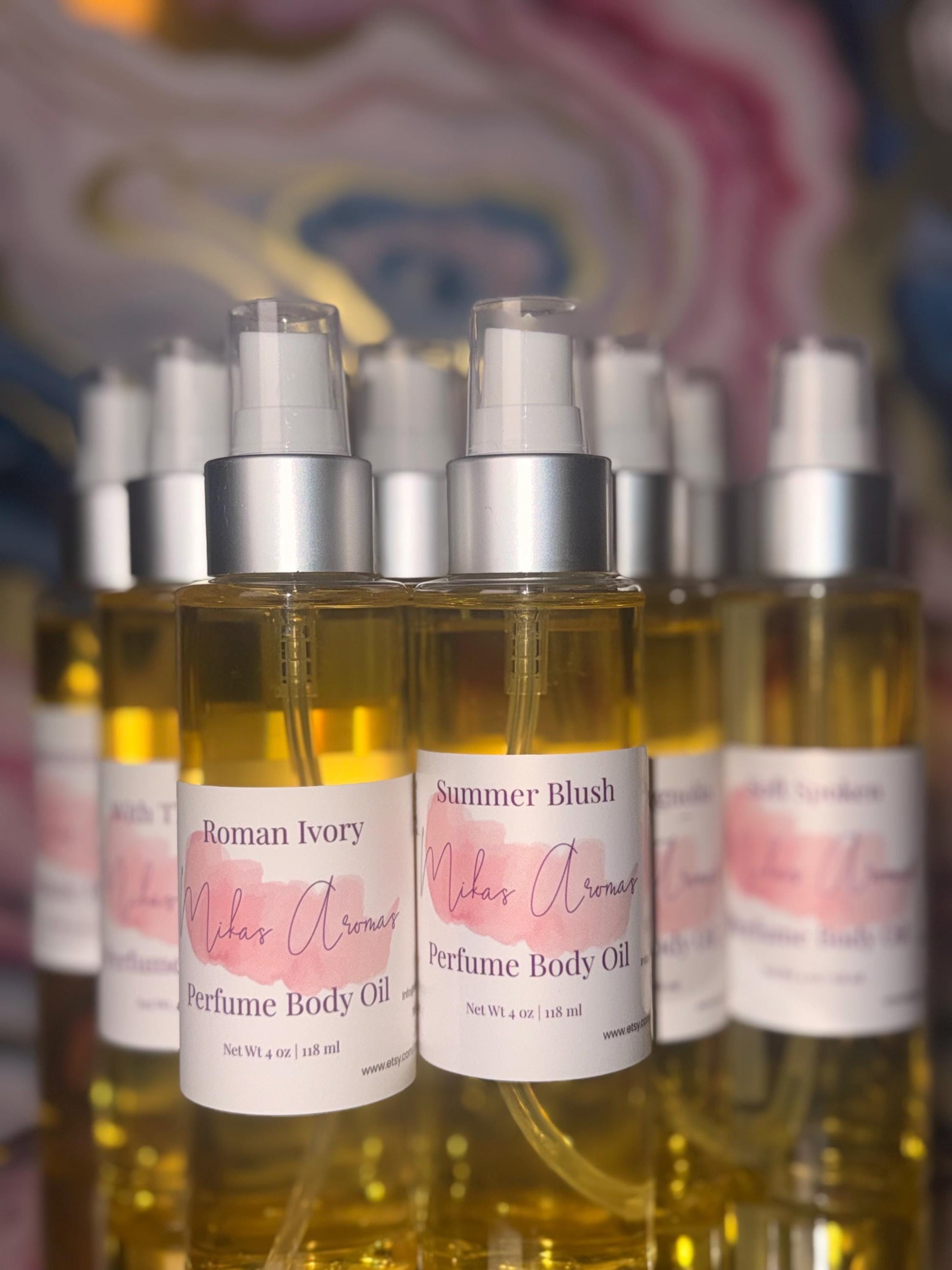Barely There Perfume Body Oil – Creamy Vanilla Musk Sandalwood Body Oil | Mikas Aromas 4 oz