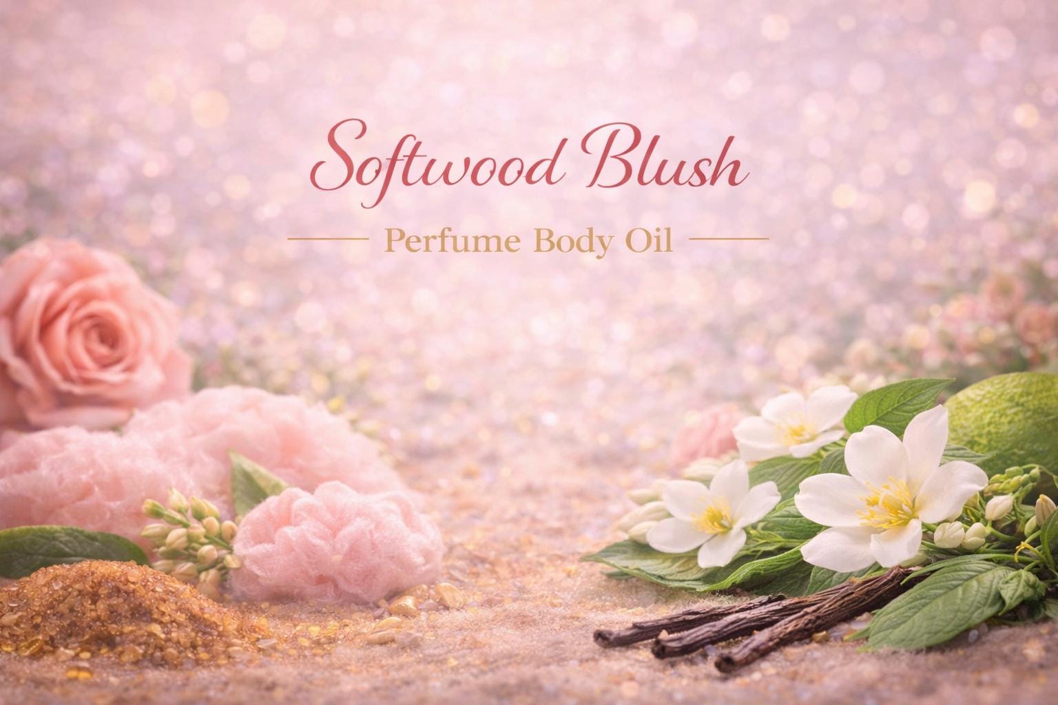 Softwood Blush Perfume Body Oil – Tea Cashmere Tonka Scented Body Oil | Mikas Aromas 4 oz