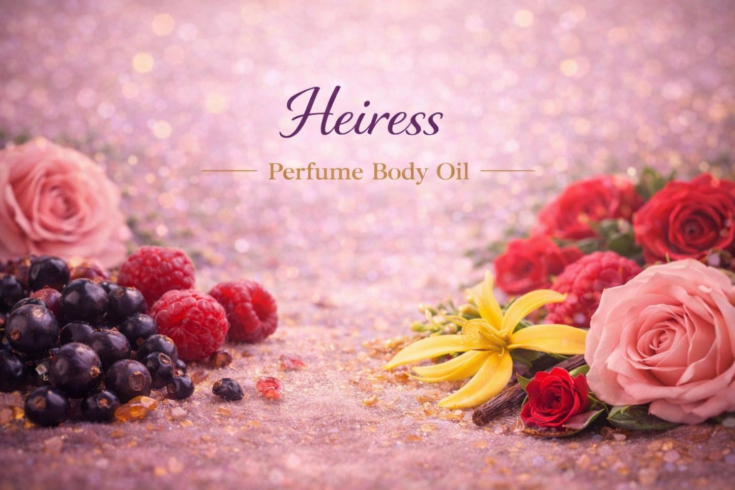 Heiress Perfume Body Oil – Black Currant Rose Vanilla Musk Scented Body Oil | Mikas Aromas 4 oz