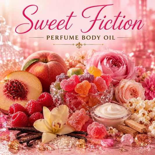 Sweet Fiction Perfume Body Oil – Fruity Candy Vanilla Body Oil | Mikas Aromas 4 oz