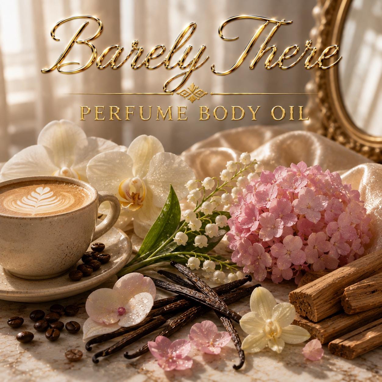 Barely There Perfume Body Oil – Creamy Vanilla Musk Sandalwood Body Oil | Mikas Aromas 4 oz